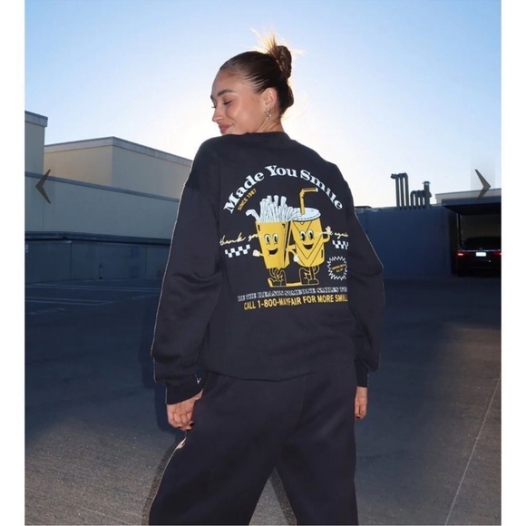 Mayfair group Made You Smile Jet Crewneck - Picture 1 of 8